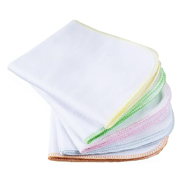 Babyjem Ağız Bezi 10'lu Pamuklu Beyaz 28x28 Cm Yerli Üretim Bebeğiniz İçin Rahat Kullanım - Görsel 10