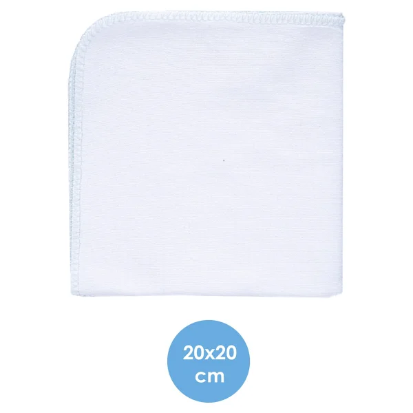 Babyjem Ağız Bezi 10'lu Pamuklu Beyaz 28x28 Cm Yerli Üretim Bebeğiniz İçin Rahat Kullanım - Görsel 5