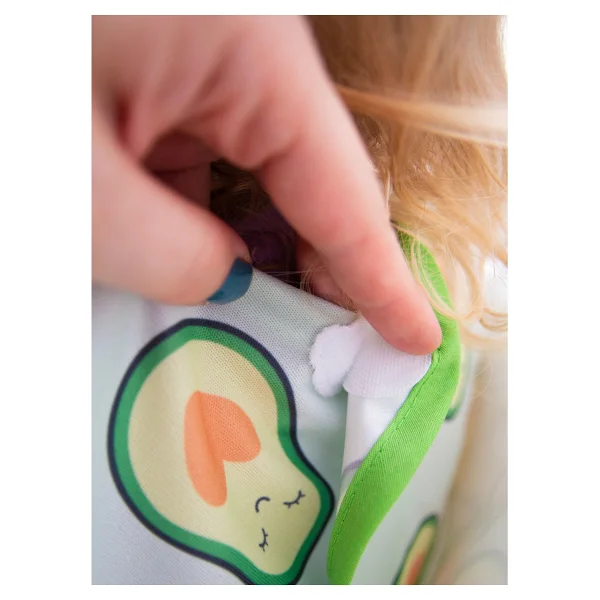 Babyjem Baskılı Blw Kollu Mama Önlüğü Avakado Desen - Yeşil - 6 - 12 Ay - Görsel 4