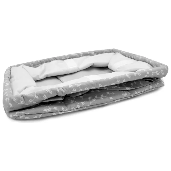Babyjem Art-795 Gri Çiçek Katlamalı Anne Bebek Organizer - Görsel 3