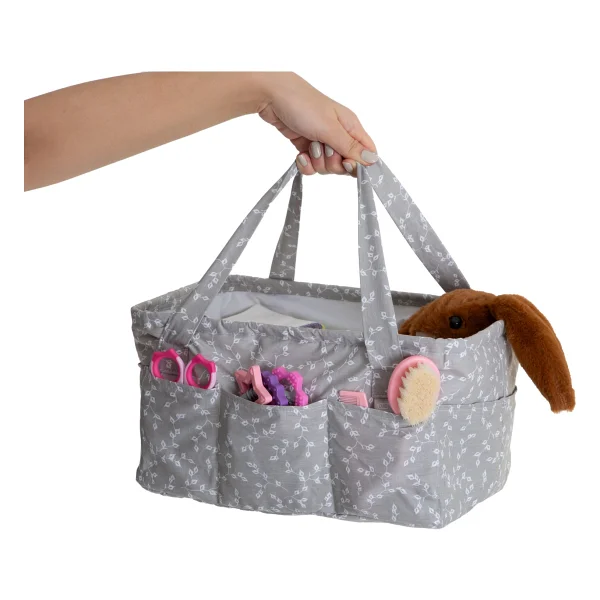 Babyjem Art-795 Gri Çiçek Katlamalı Anne Bebek Organizer - Görsel 5