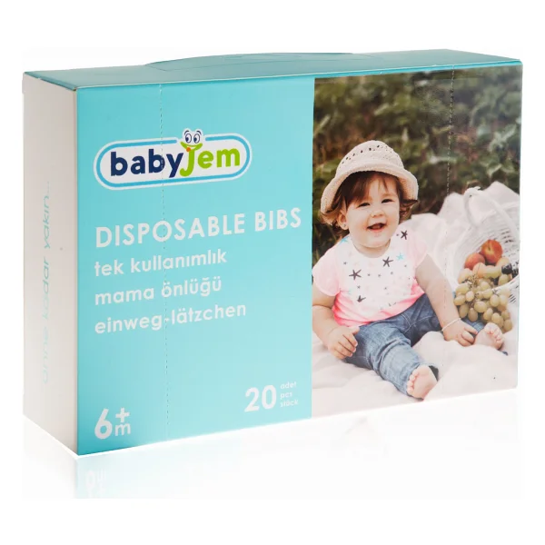 Babyjem Tek Kullanımlık 20 Adet Mama Önlüğü - Görsel 6