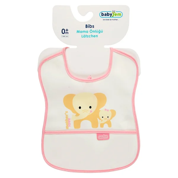 Babyjem Poli Muşamba Küçük Pembe Önlük - Görsel 8
