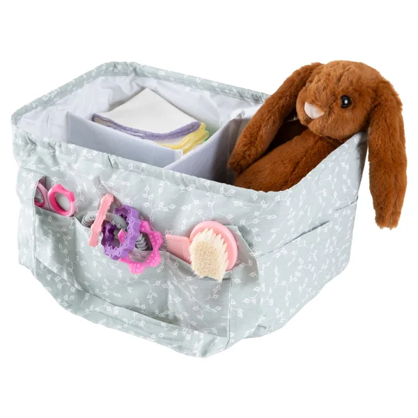 Babyjem Art-795 Yeşil Çiçek Katlamalı Anne Bebek Organizer - Görsel 5