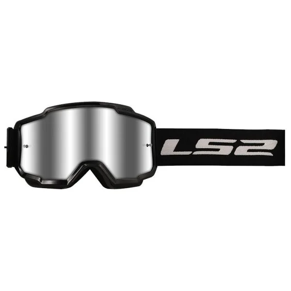 Ls2 Charger Goggles Motokros Gözlük (Irıdıum Camlı) Siyah - Görsel 5