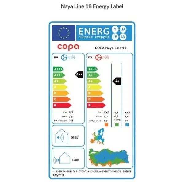 Copa Naya Line 18 A++ 18000 Btu Inverter Duvar Tipi Klima - Görsel 5