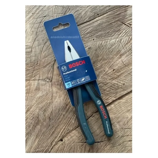 Bosch Pro 180mm Pense Crv Çelik Pense Kombine Izoleli Pense Germany - 180 Mm - Yeşil - Görsel 3