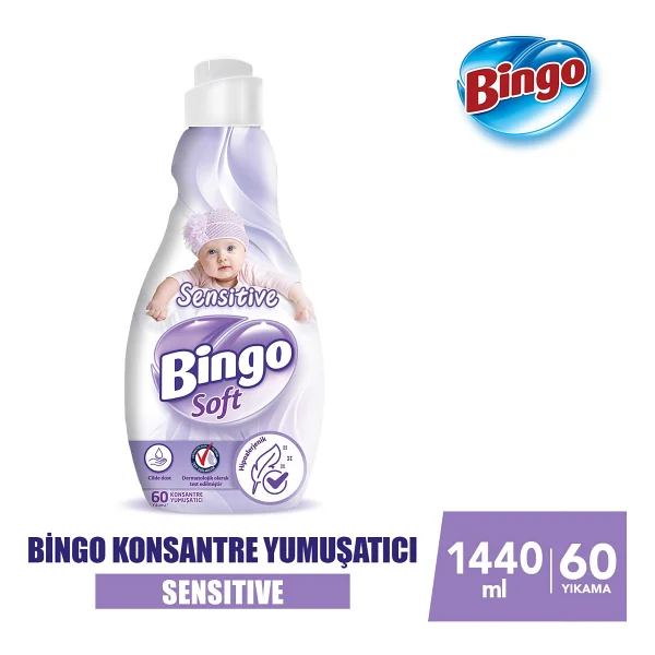 Bingo Soft Sensitive Yumuşatıcı 60 Yıkama 1.44 Lt - Görsel 3