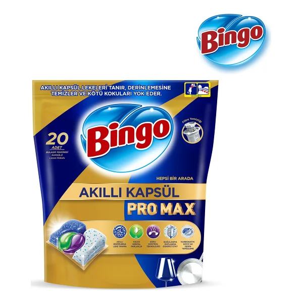 Bingo Akıllı Kapsül Pro Max Bulaşık Makinesi Tableti 20'li - Görsel 2