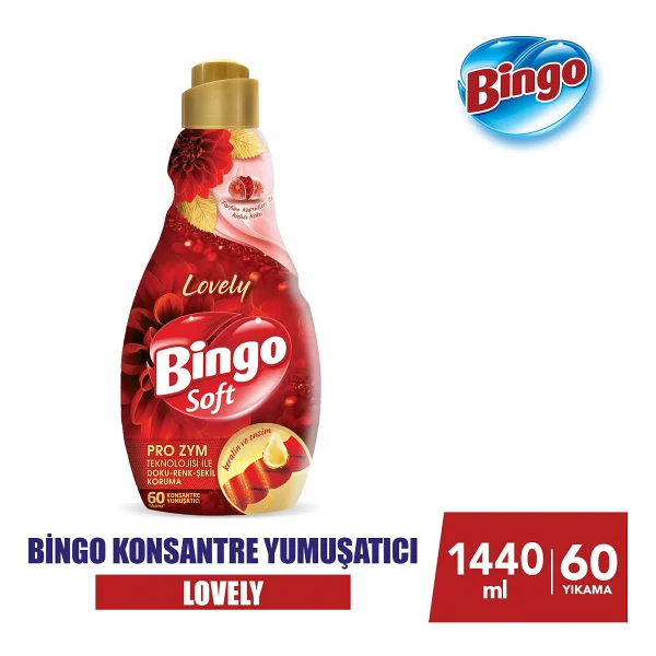 Bingo Soft Lovely Yumuşatıcı 60 Yıkama 1.44 Lt - Görsel 2