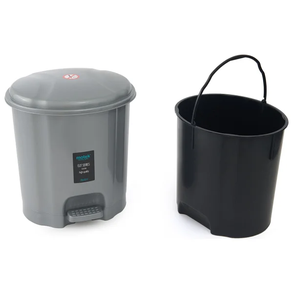 Motek Elit Pedallı Plastik 22 Lt Çöp Kovası - Görsel 4