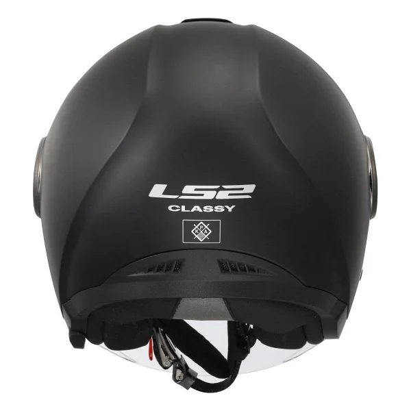 Ls2 Classy Mat Siyah Açık Motor Kaskı - Görsel 4