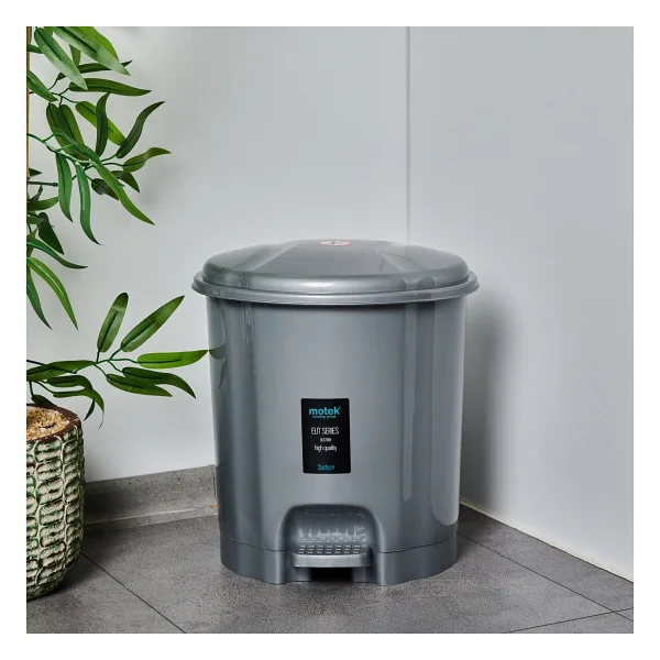 Motek Elit Pedallı Plastik 12 Lt Çöp Kovası - Görsel 5