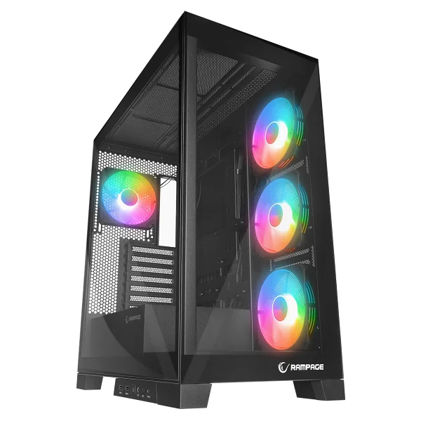 Rampage Hydra V2 ARGB Fanlı E-ATX Oyuncu Kasası - Görsel 8