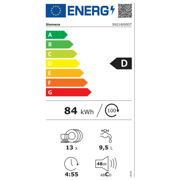 Siemens Iq100 Sn216ı00dt 6 Programlı Bulaşık Makinesi - Görsel 6