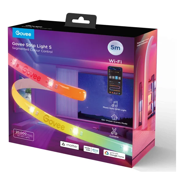 Govee Strip Light S Rgbıcw H612a 5 M Şerit LED - Görsel 7