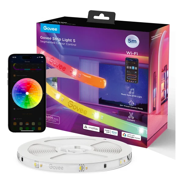 Govee Strip Light S Rgbıcw H612a 5 M Şerit LED - Görsel 2