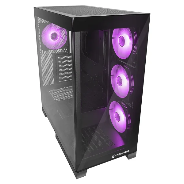 Rampage Hydra V2 ARGB Fanlı E-ATX Oyuncu Kasası - Görsel 2