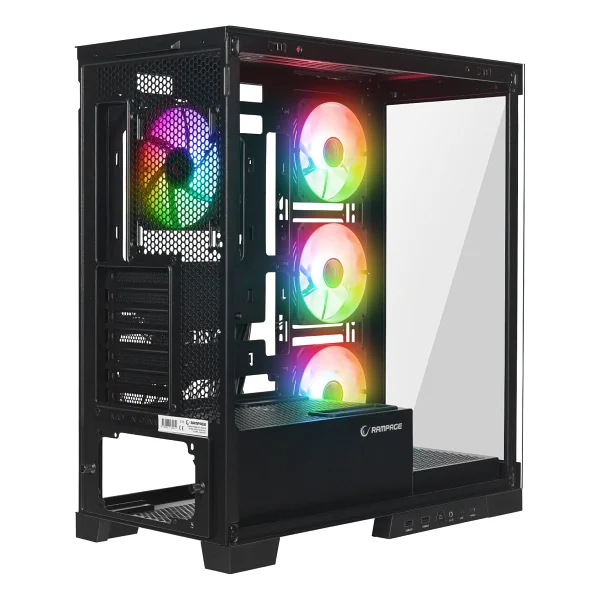 Rampage Hydra V2 ARGB Fanlı E-ATX Oyuncu Kasası - Görsel 3