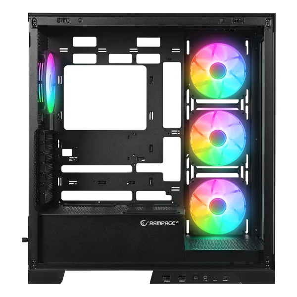Rampage Hydra V2 ARGB Fanlı E-ATX Oyuncu Kasası - Görsel 6
