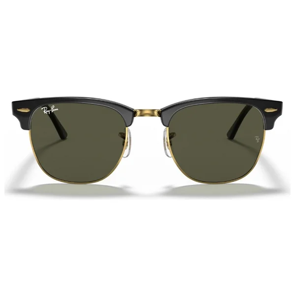 Ray-Ban Clubmaster 3016 W0365 Black/Gold-Green Güneş Gözlüğü - Görsel 5