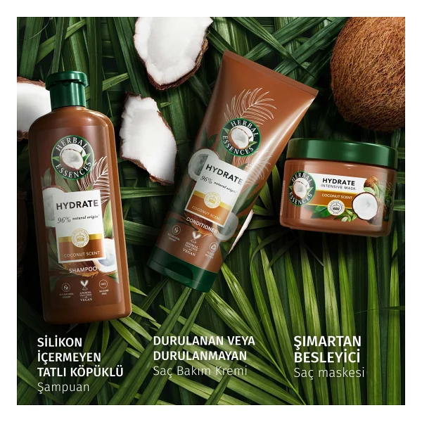 Herbal Essences Nemlendirici Hindistan Cevizi Kokulu 300 Ml Saç Maskesi - Görsel 7