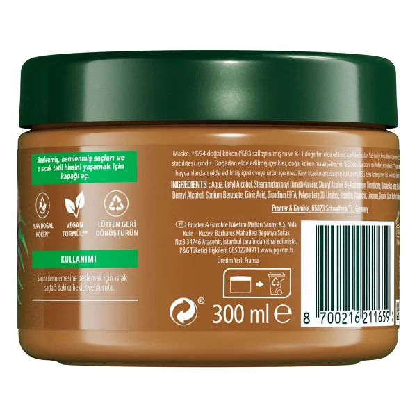 Herbal Essences Nemlendirici Hindistan Cevizi Kokulu 300 Ml Saç Maskesi - Görsel 8