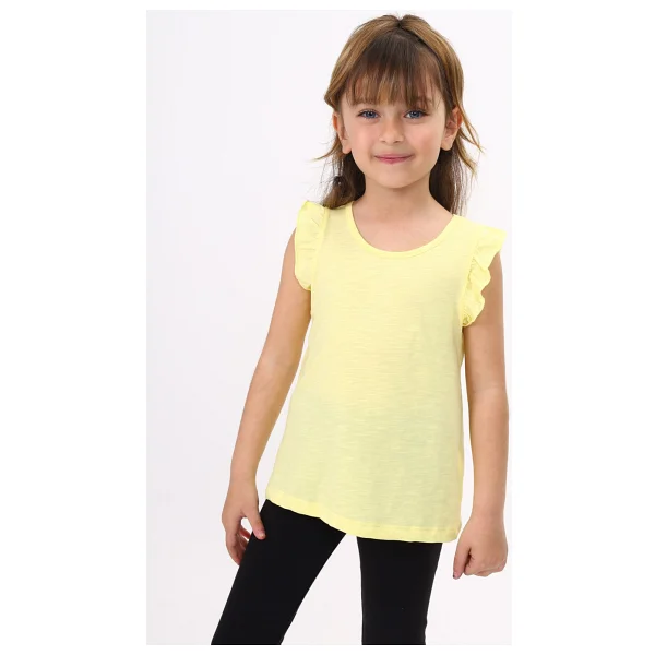 Toontoy Kız Çocuk Atlet - 3 Yaş - Açık Sarı - Görsel 5
