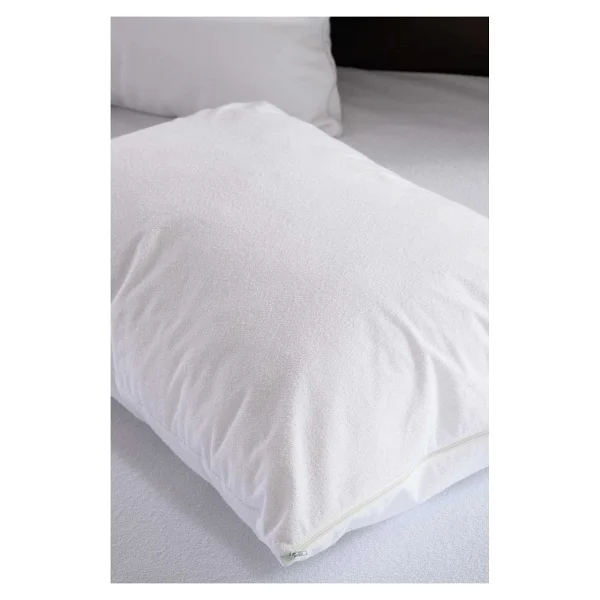 Formeya Pamukkale %100 Pamuk Su Sıvı Geçirmez Yastık Koruyucu Alez 50x70 Cm 1 Adet - 50 X 70 - Beyaz - Görsel 2