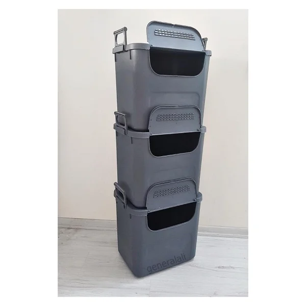 Motek Mybox Mt-35 30 Lt 3'lü Çok Amaçlı Organizer - Görsel 2