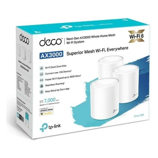 Tp-Link Deco X60 3000 Mbps 3'lü Router - Görsel 2