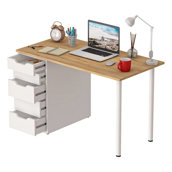 Dekorex Clm111 5 Çekmeceli Çalışma Masası - Görsel 4