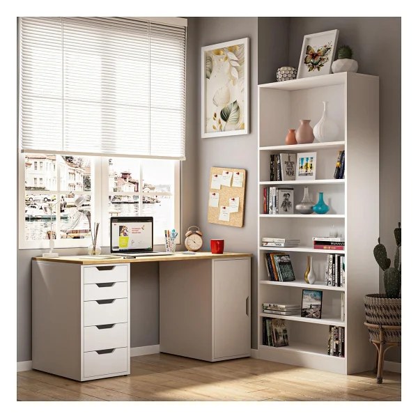 Dekorex Clm112 Dolaplı 5 Çekmeceli Çalışma Masası - Görsel 6