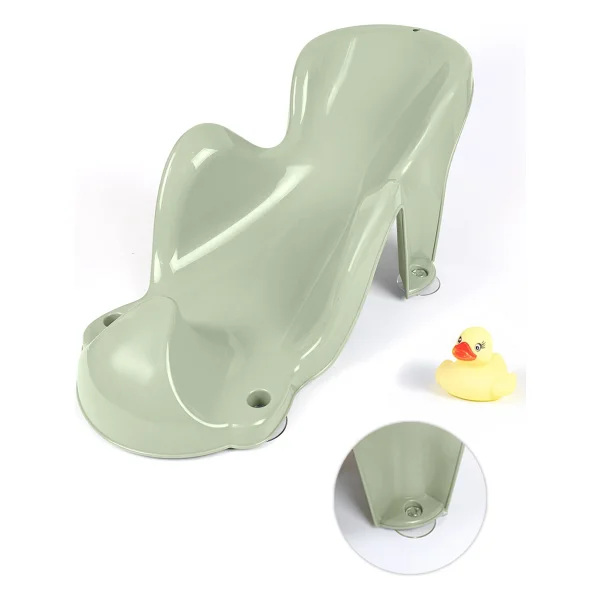 Meleni Baby Vakum Tabanlı Bebek Yıkama Banyo Aparatı - Bebek Yıkama Koltuğu Küvet Oturağı - Yeşil - Görsel 6