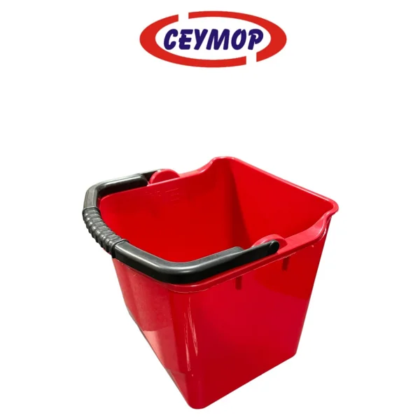 Mck Plus Ceymop Professional Çift Kovalı Temizlik, Paspas Seti Plastik Presli Kat Arabası - Siyah - Görsel 4