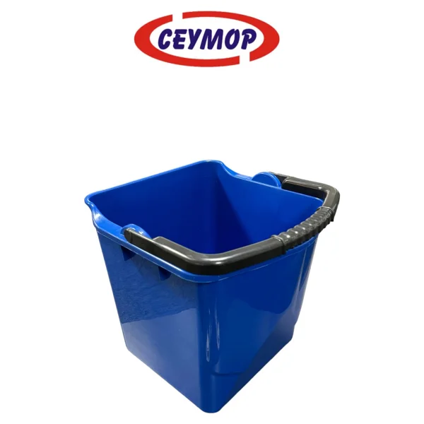 Mck Plus Ceymop Professional Çift Kovalı Temizlik, Paspas Seti Plastik Presli Kat Arabası - Siyah - Görsel 5