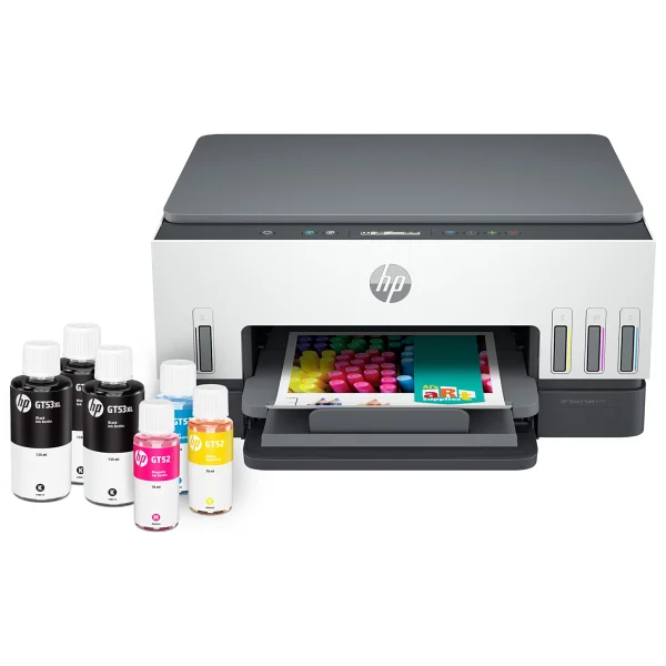 Hp Smart Tank 670 6uu48a Wi-Fi + Tarayıcı + Fotokopi Renkli Çok Fonksiyonlu Tanklı Mürekkep Püskürtmeli Yazıcı - Görsel 4