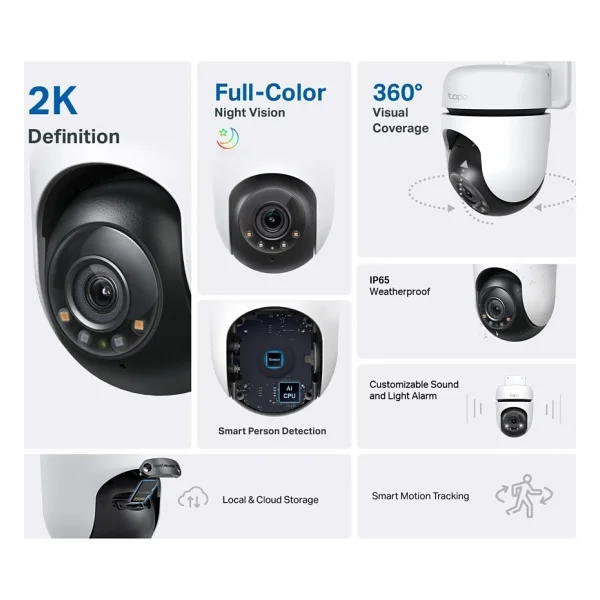 Tp-Link Tapo C510w 2k Ip Wi-Fi Güvenlik Kamerası - Görsel 5