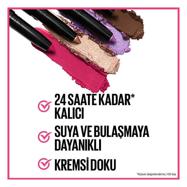 Maybelline Color Tattoo Eye Stix 24h Courageous Kalem Far - Görsel 7