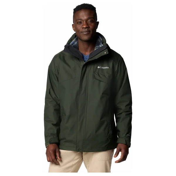 Columbia Bugaboo III Fleece Interchange 3IN1 WM8497-366 Kapüşonlu Koyu Yeşil Erkek Mont - Görsel 7