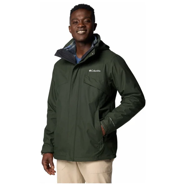 Columbia Bugaboo III Fleece Interchange 3IN1 WM8497-366 Kapüşonlu Koyu Yeşil Erkek Mont - Görsel 3