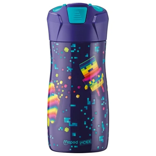 Maped 871298 Picnik Pixel 430 Ml Paslanmaz Çelik Matara - Görsel 4