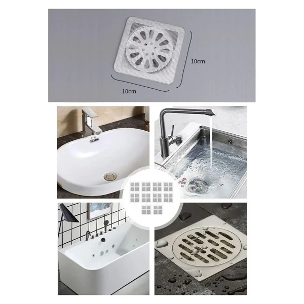 Buffer 10'lu Banyo Ve Mıutfak Lavabo Koku Önleyici Ve Haşere Böcek Önleyici Gider Filtresi - Görsel 3