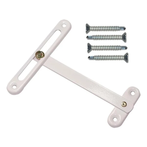 Huzuraks Vasistas Pencere Kilidi Pvc Pimapen Kapı Pencere Gizli Çocuk Emniyet Kilidi Anahtarsız 13cm 1adet - Beyaz - Görsel 2