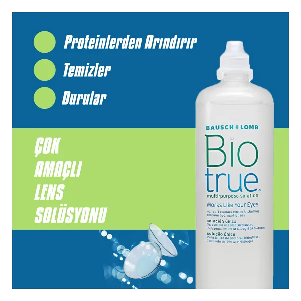Biotrue Çok Amaçlı 300 Ml 3 Adet Lens Solüsyonu - Görsel 2