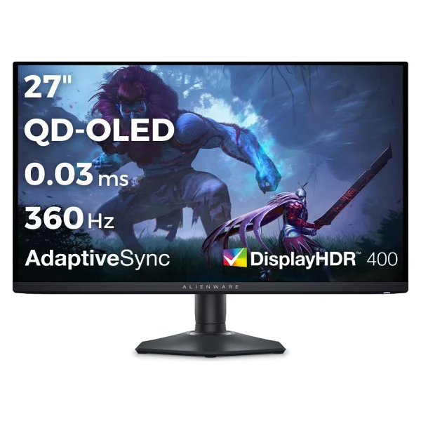 Dell Alienware Aw2725df 27" 0.03 Ms 2k Pivot 360 Hz OLED Oyuncu Monitörü - Görsel 2