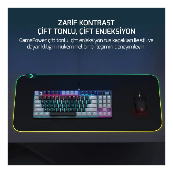 Gamepower Eva 5 Tkl Blue Switch Kablolu Mekanik Oyuncu Klavyesi - Görsel 8