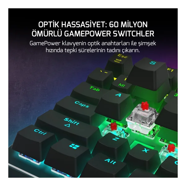 Gamepower Calypso V2 RGB Blue Switch Kablolu Mekanik Oyuncu Klavyesi - Görsel 2