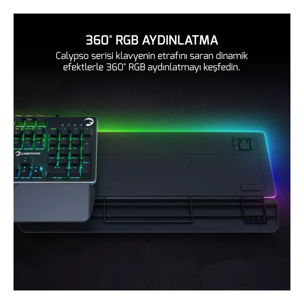 Gamepower Calypso V2 RGB Blue Switch Kablolu Mekanik Oyuncu Klavyesi - Görsel 8