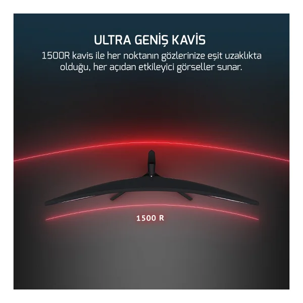 Gamepower Wq34 34'' 1 Ms Wqhd Curved 180 Hz Oyuncu Monitörü - Görsel 4